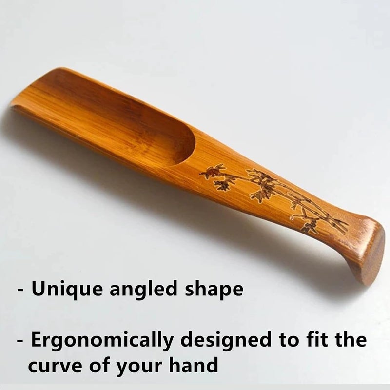 Yimluofa Bamboo Tea Spoon Scoop Shovel Chinese Kung Fu Loose Tea Measure Spoon for Home Teahouse Office - Image 4